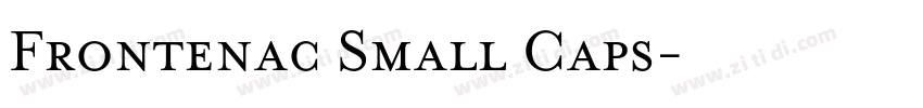 Frontenac Small Caps字体转换
